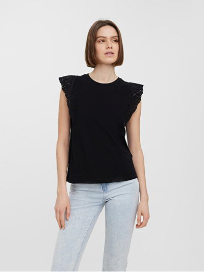 Bluzë VERO MODA VMHOLLYN Regular Fit, e zezë