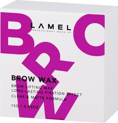 Dyll fiksues për vetulla LAMEL Eyebrow Fixing Wax, 15 ml, transparent