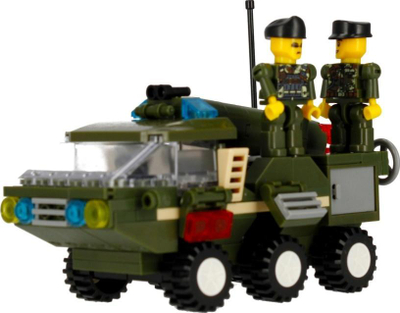 Lodra ndërtuese Alleblox AB3034 Military, 180 blloqe, 3 në 1, me ngjyra