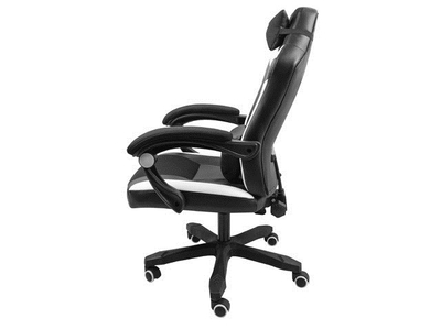 Karrige lojërash Fury Avenger M+, 150kg, e zezë/e bardhë