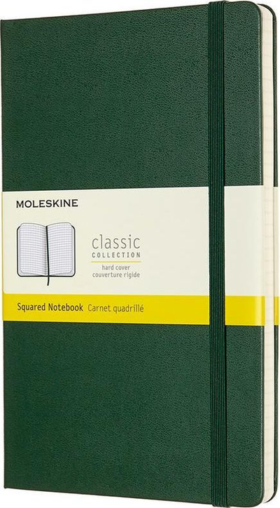 Fletore me katrore Moleskine, e gjelbërt