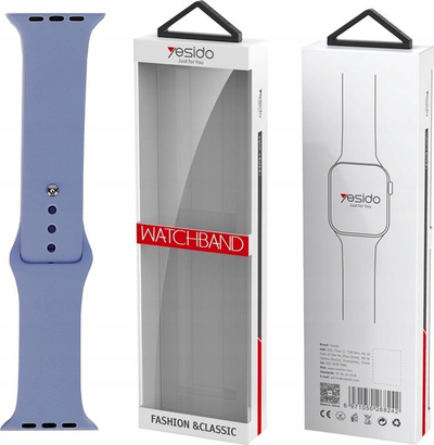 Rrip ore Yesido WB44 për Apple Watch, 38 40 41mm, silikon, blu