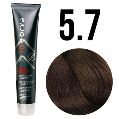 Ngjyrë për flokë Inebrya 5/7, kafe/gështenjë, 100ml