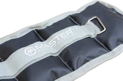 Pesha për kyçe Master Fitness, 2 x 0.5 kg, material oxford, blu