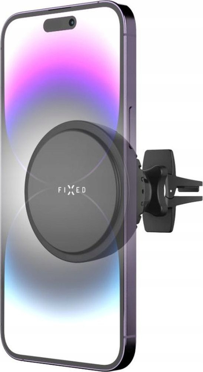Mbajtëse magnetike auto FIXED MagCool, MagSafe, karikim wireless 15W, e zezë