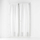 Perde Douceur d'intérieur Carlin, set 2 copë, 70 x 200 cm, të bardha