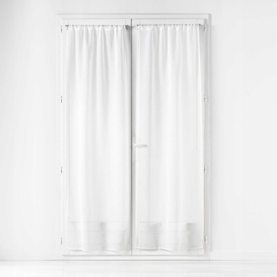 Perde Douceur d'intérieur Carlin, set 2 copë, 70 x 200 cm, të bardha