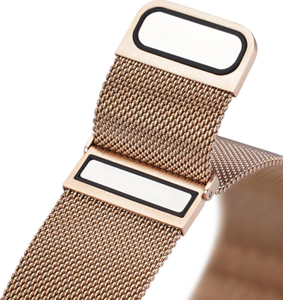 Rrip ore Apple Watch Dux Ducis Milanese, 42 44 45 mm, me magnet, gold rozë