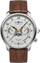 Orë burrash Zeppelin Friedrichshafen 85361, quartz, rrip lëkure kafe, numërtare e bardhë