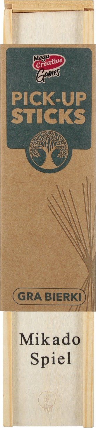 Lojë me shkopinj druri Mega Creative Wooden Pick Up Sticks, lojë familjare, mbi 3 vjeç, shumëngjyrëshe