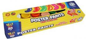 Bojëra plakatore Astra, 12+1 ngjyra, 20ml
