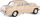 Makina lodër Daffi Warszawa 223, shkalla 1:43, die-cast, bezhë