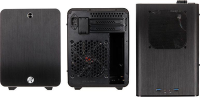 Kasë Raijintek Metis Plus, e zezë, Micro Tower