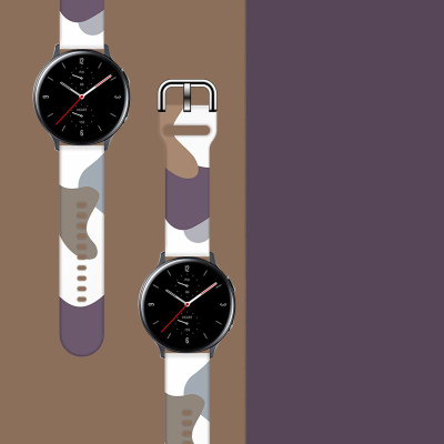 Rrip ore Hurtel Strap Moro për Samsung Galaxy Watch 42mm, silikon, dizajn kamuflazh, shumëngjyrësh