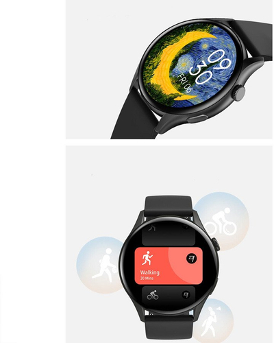 Smartwatch për femra Gravity GT11-7, ekran 1.43" AMOLED, IP67, rose gold