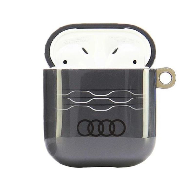 Kapak Audi IML Geometric Pattern për AirPods 1/2, TPU PC, gri