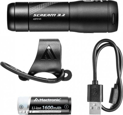 Dritë për biçikletë MacTronic SCREAM 3.2, 600lm, LED, e zezë