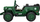 Makinë lodër elektrike Jeep Willys Military, 12V, 3 vende, jeshile ushtarake