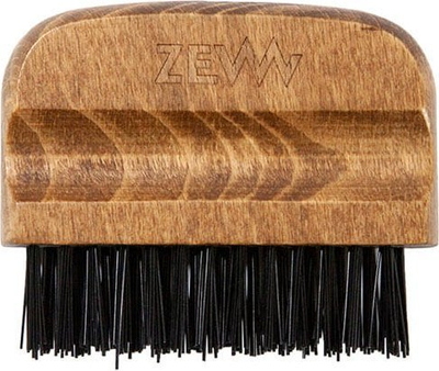 Средство за чистење четки за брада Zew for Men, цврсти синтетички влакна, рачка од природно буково дрво