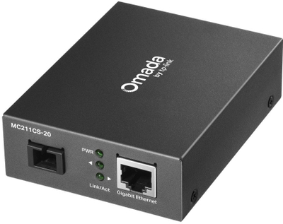 Konvertues media TP Link MC211CS, Gigabit Ethernet, fibra optike SC, i zi