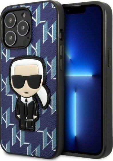 Mbulesë telefoni Karl Lagerfeld KLHCP13XPMNIKBL, për iPhone 13 Pro Max 6.7", hardcase, blu