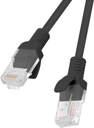 Kabllo rrjeti Lanberg Patchcord PCU6-10CC-0200-BK, Cat6 UTP, 2m, e zezë