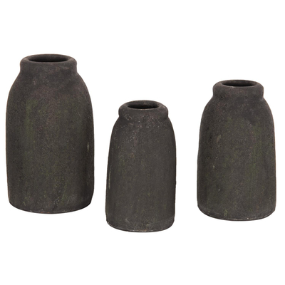 Vazo dekorative 3-copë (HM7711.11), gri