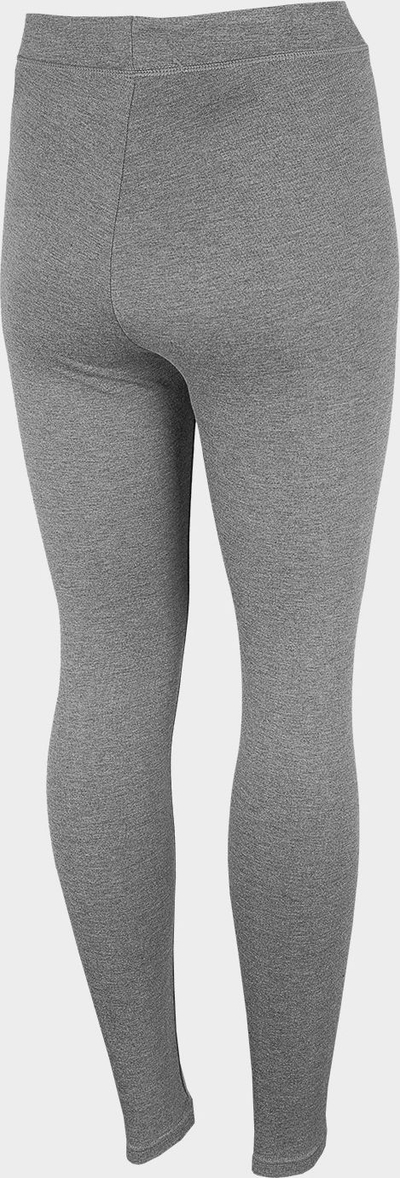 Leggins për goca 4F H4Z22 LEG350, pambuk me elastan, gri