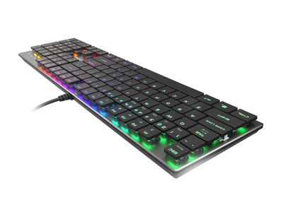 Tastierë lojrash Genesis Thor 420, Slim Content Blue, RGB, e zezë