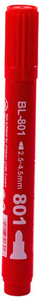 Marker permanent Baile BL801, 2.5 4.5 mm, rezistent ndaj ujit, i kuq
