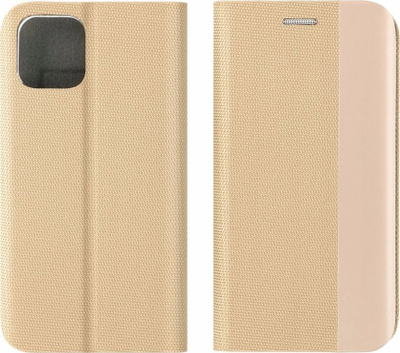 Kaburë telefoni Sensitive Book për Xiaomi Redmi Note 13 Pro 4G, me kapak, me xhep për karta, ngjyrë gold