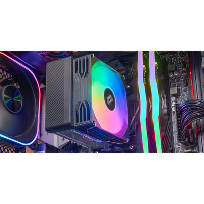 Ftohës procesori TACENS MARS MCPU X3 90 PWM, 90mm, 150W TDP, me LED shumëngjyrës