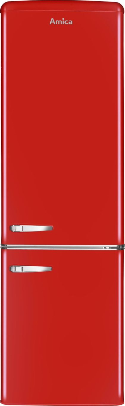Frigorifer kombinim Amica KGCR 387 100, 181L, gjatësi 181cm, i kuq
