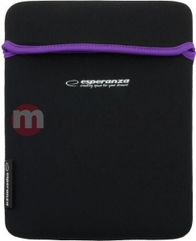 Mbështjellës neopren për tablet Esperanza ET172V, 9.7", i zi me vjollcë