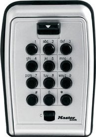 Kuti sigurie për çelësa Master Lock 5423EURD, me kombinim butonash, për mur, e zezë gri