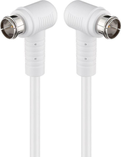 Kabllo SAT Wentronic Goobay F Quick, 3.5m, 90°, e bardhë