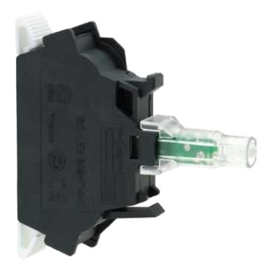 Komplet i ndriçimit Schneider Electric, LED 24V AC / DC ZBVB3, i gjelbër