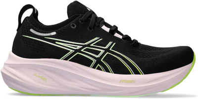 Патики за трчање ASICS GEL-NIMBUS 26 за жени, амортизација GEL, горен дел мрежа, црни