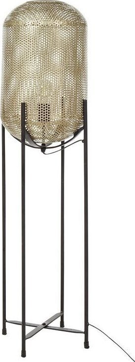 Lampë dyshemeje KAMINI Metal Brass, metal, stil kafaz, bronz