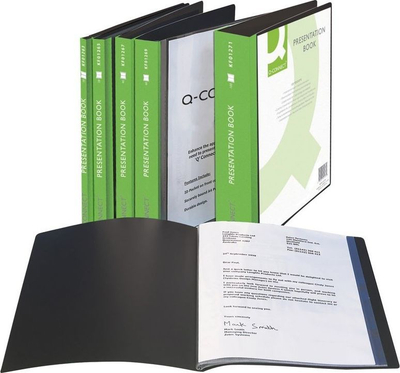 Dosje Q-Connect Presentation PP, A4, e zezë