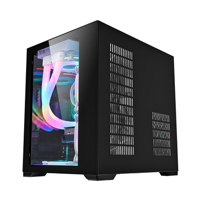 Kase kompjuteri 1st Player MV5, Micro ATX ITX, 5 ventilatorë ARGB, i zi