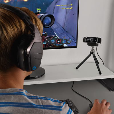 Kamerë Logitech C922, 1080p 60FPS, Auto-focus, e zezë