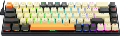 Tastierë gaming Redragon K633 Ryze, mekanike Red switch, RGB, bezhë
