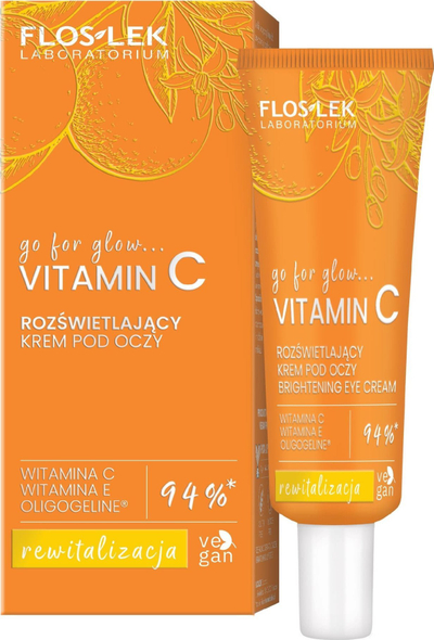 Krem sysh Floslek Go for Glow Vitamin C, ndriçues, 30 ml