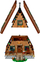 Set lodër LEGO 21338 A-Frame Cabin, ndërtesë kabinë malore, koleksion për të rritur, shumëngjyrësh