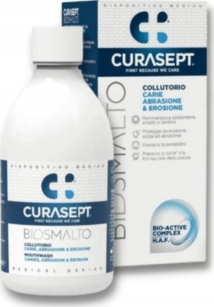 Shpëlarës goje Curasept Biosmalto Caries Abrasion &amp; Erosion, forcon smaltin, 300 ml