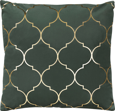 Set jastëkësh për zbukurim Beliani ALYSSUM, 45 x 45 cm, kadife, jeshile e errët