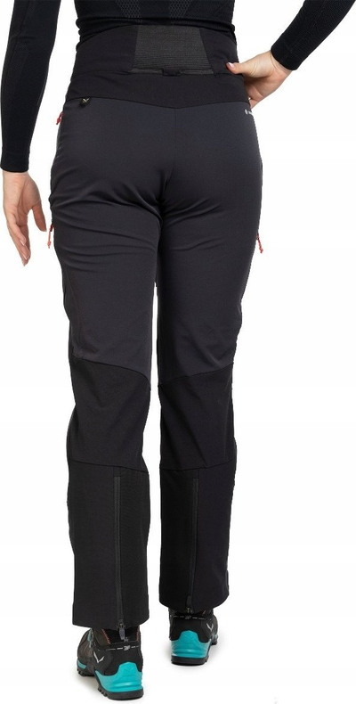 Pantallona ski për goca Salewa Sella Durastretch, softshell, për alpinim, të zeza