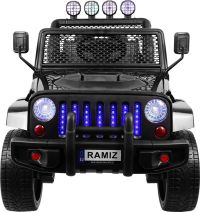 Makinë elektrike për kalama Raptor Drifter 4X4, bateri 12V 10Ah, me telekomandë për prindërit, e zezë