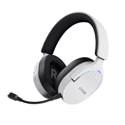 Гејминг слушалки Trust GXT 491W Fayzo, со и без кабел, стерео, бело и црно